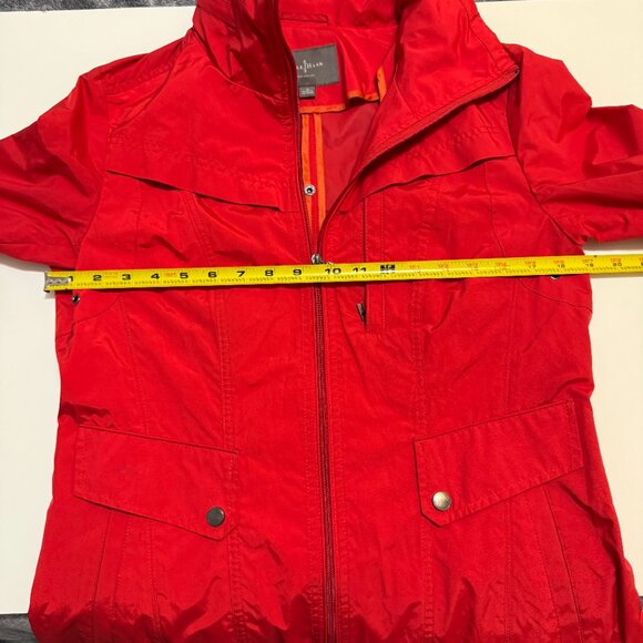Cole Haan Women's Red Travel Trench Raincoat Jacket Small - Picture 15 of 15